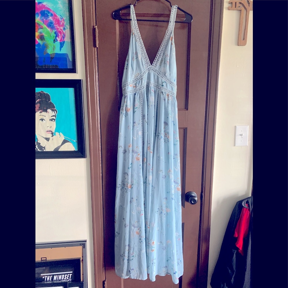 Light blue maxi dress NWOT